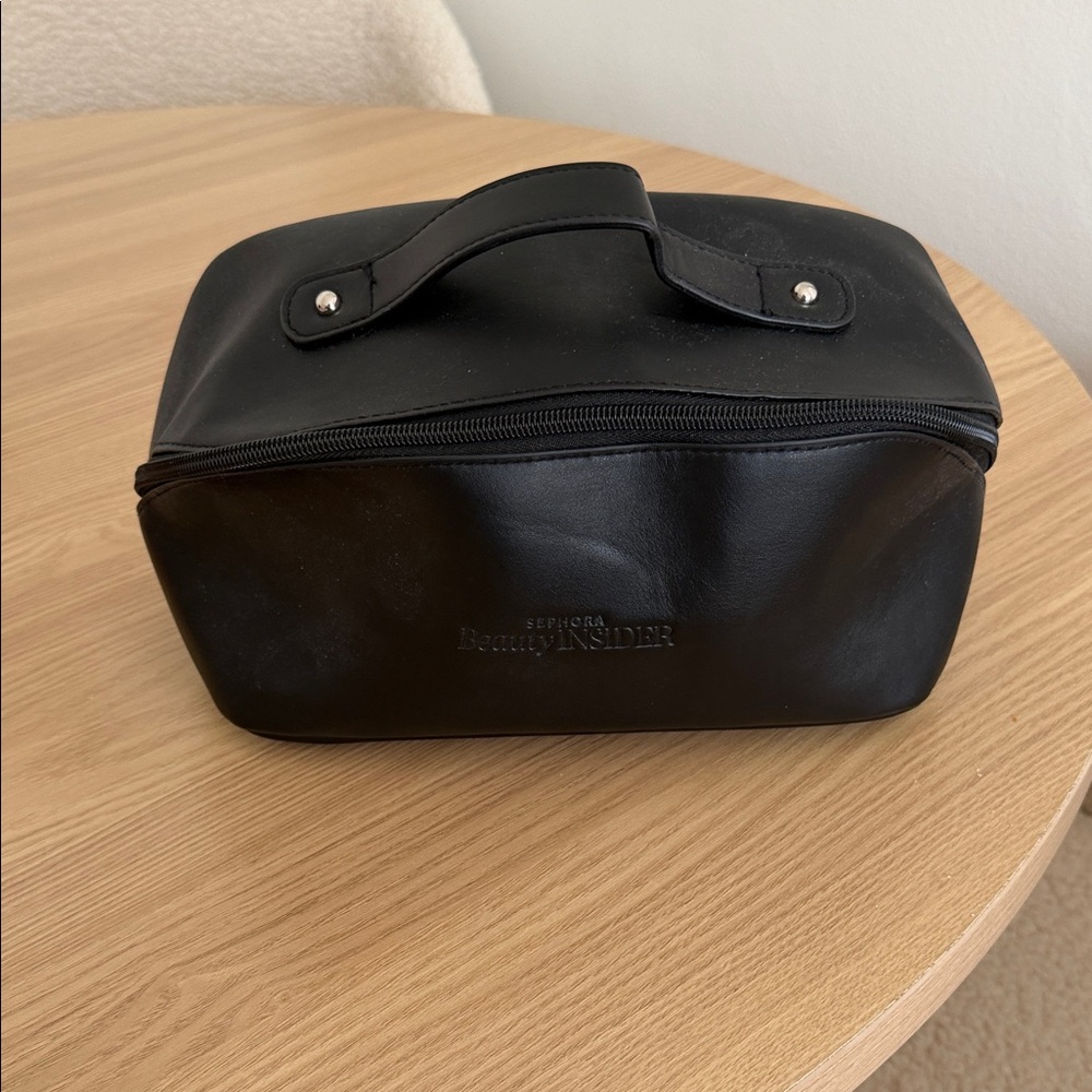 Sephora Black Beauty Insider Toiletry Pouch with Top Handle